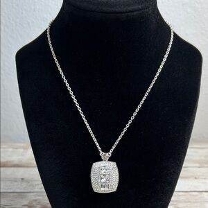 Givenchy Silver Pendant Necklace